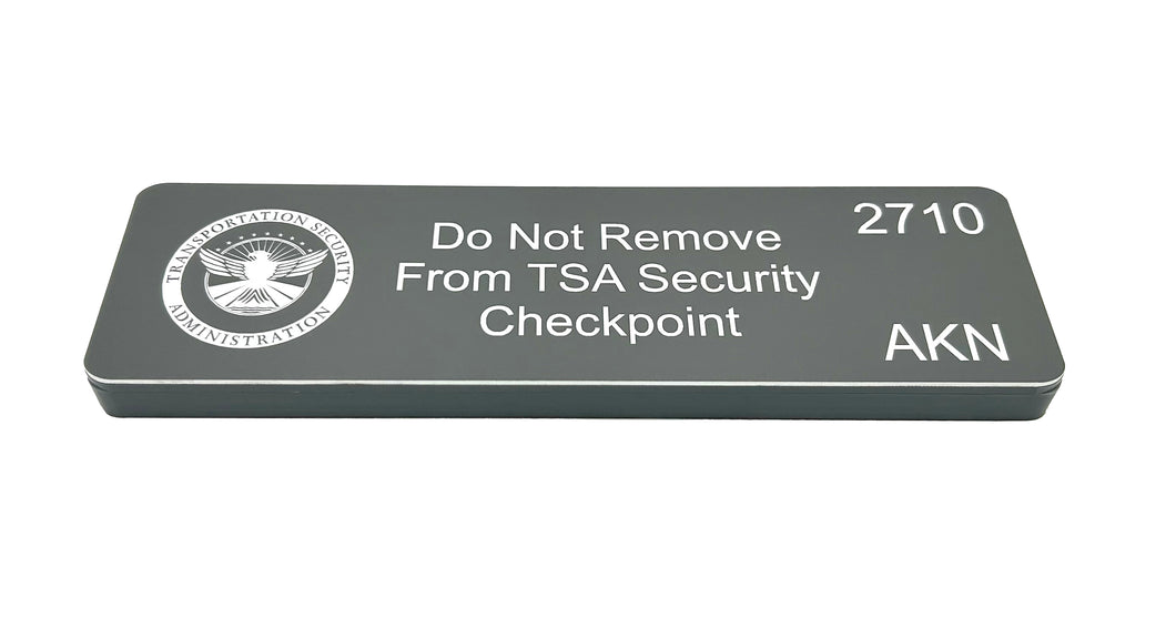 Standard TSA Indicator Tag