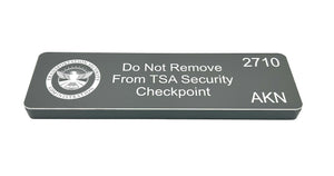 Standard TSA Indicator Tag